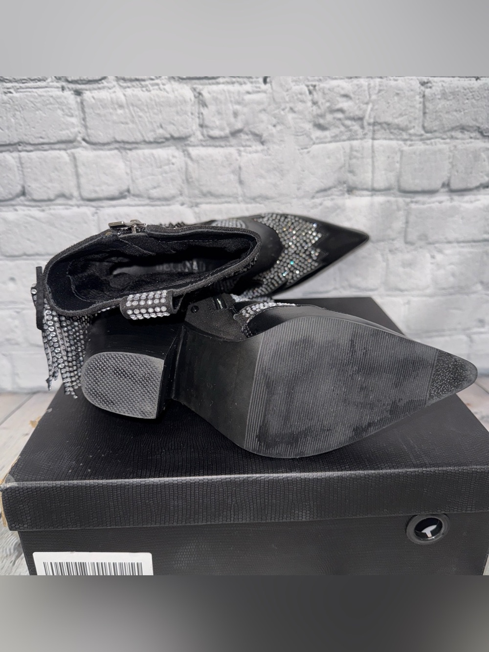 Becknad Rhinestone Cowboy Booties - Picture 9 of 9